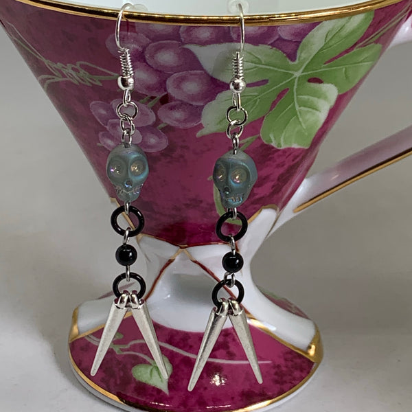 Skull and Spike Earrings
