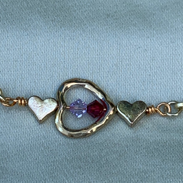 Swarovski ‘Birth Stone’ Heart Bracelet