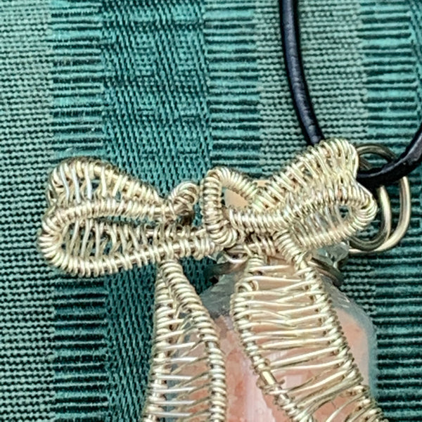 Woven and Beaded Faerie Bottle Pendant