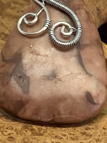 Zebra Stone with Skull Pendant