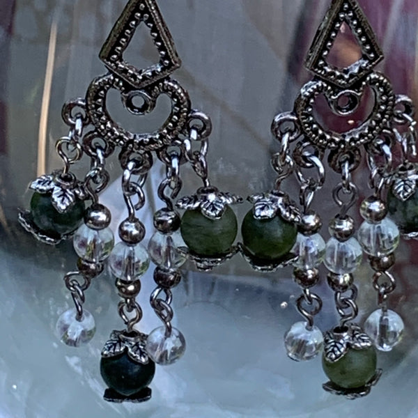 Gemstone Chandelier Earrings