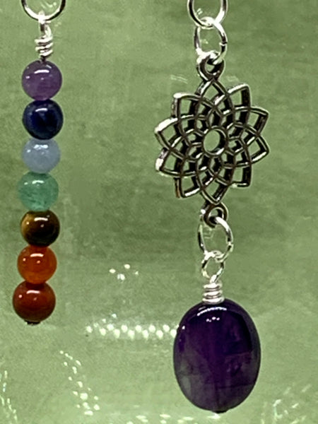 Asymmetrical Chakra Earrings