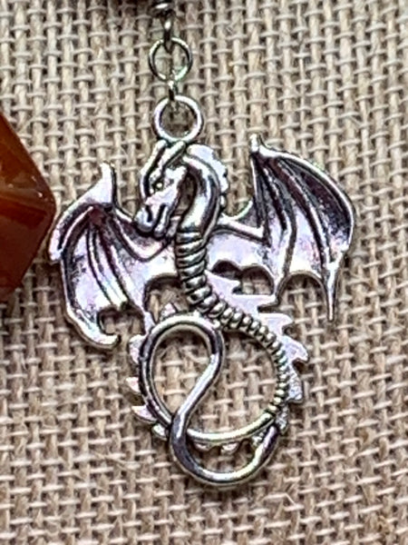 Large Dragon Earrings, Asymmetrical