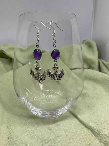 Scottish Thistle Earrings