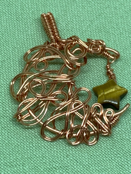 Crescent Moon and Star Pendant