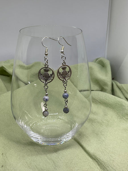 Scottish Thistle Earrings