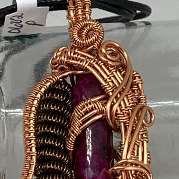 Pink Agate Heady Pendant