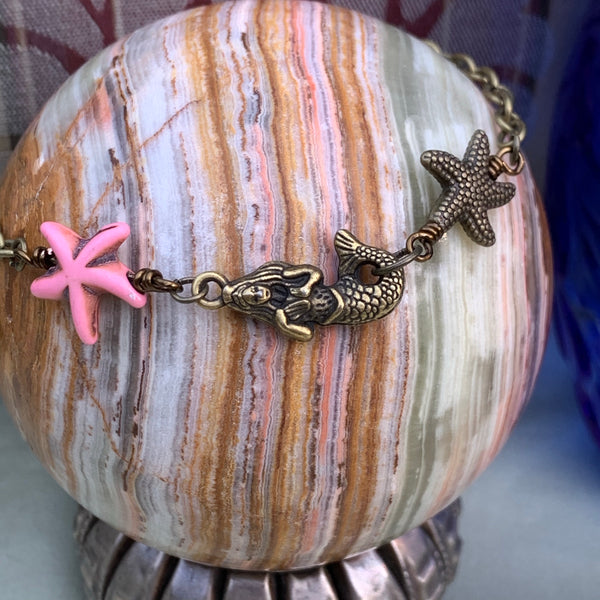 Mermaid with Starfish Bracelet