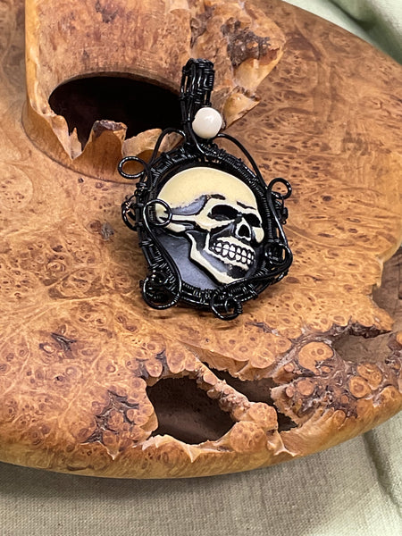 Skull Cameo Pendant