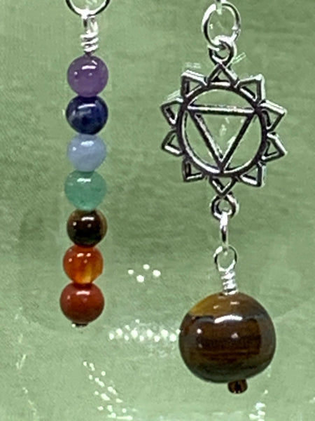Asymmetrical Chakra Earrings