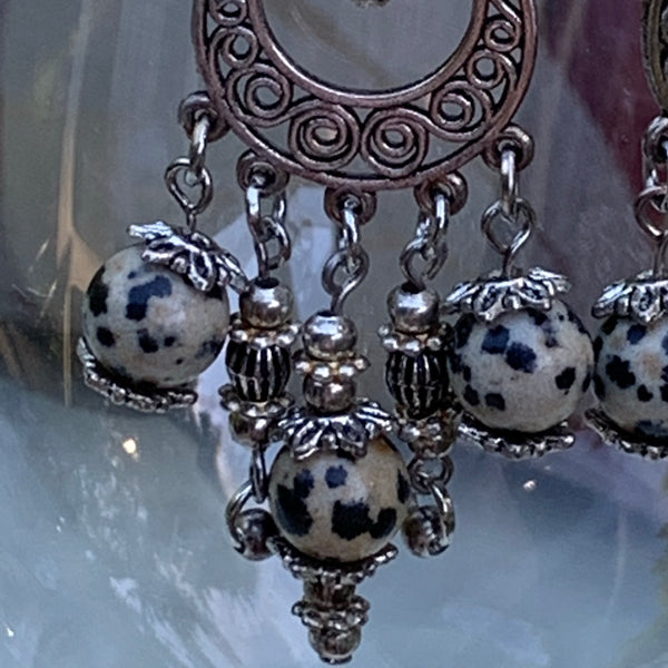 Gemstone Chandelier Earrings