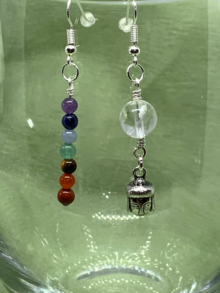 Asymmetrical Chakra Earrings