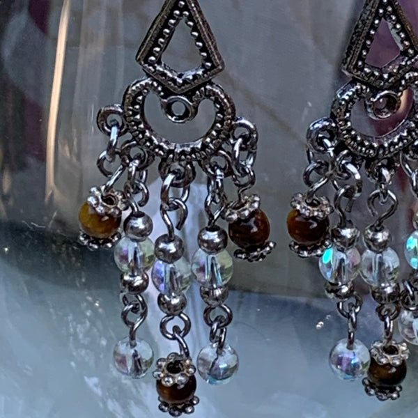 Gemstone Chandelier Earrings