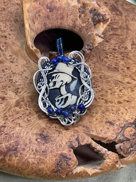 Gentleman Skull Cameo Pendant