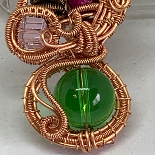 Pink Agate Heady Pendant