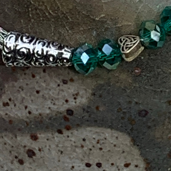 Viking Knit and Beaded Bracelet