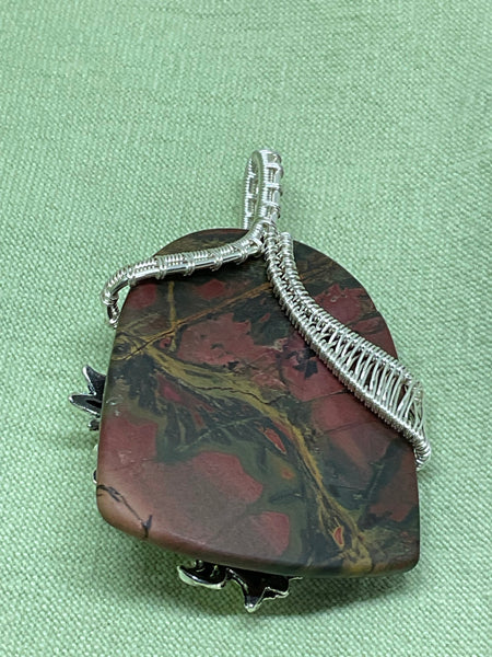 Focal Stone Pendant with Scottish Charm