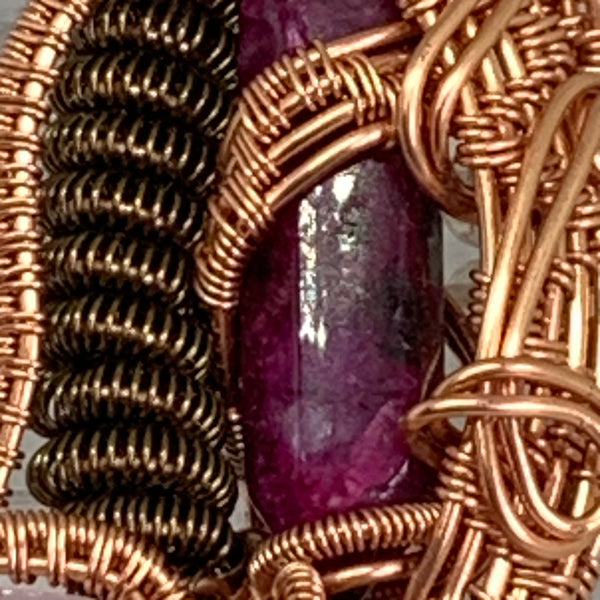 Pink Agate Heady Pendant