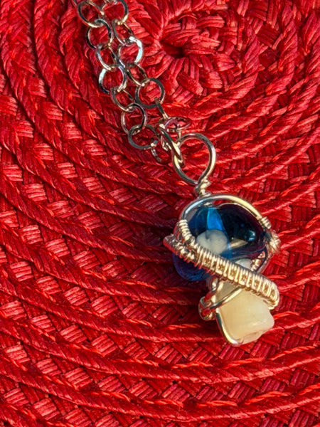 Moonlit Grove Mushroom Necklace