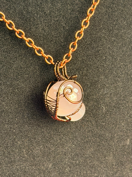 Moonlit Meadow Opalite Mushroom Necklace, Opalite Mushroom Necklace