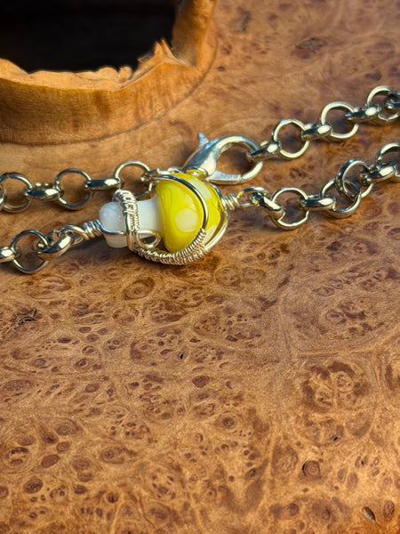 Moonlit Grove Mushroom Bracelet