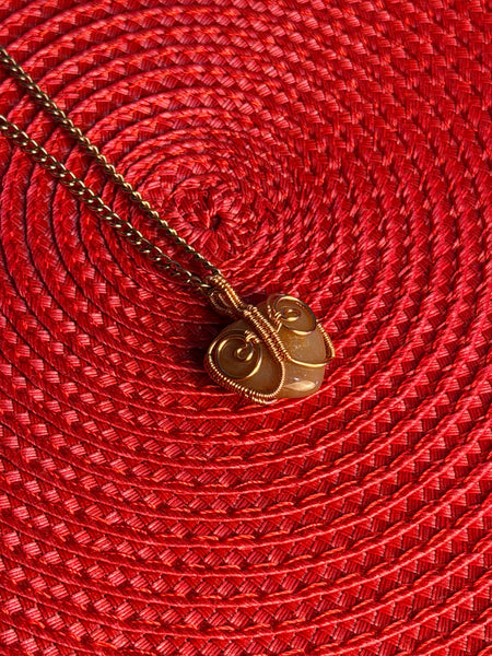 Wild Heart Wire Wrapped Gemstone Necklace