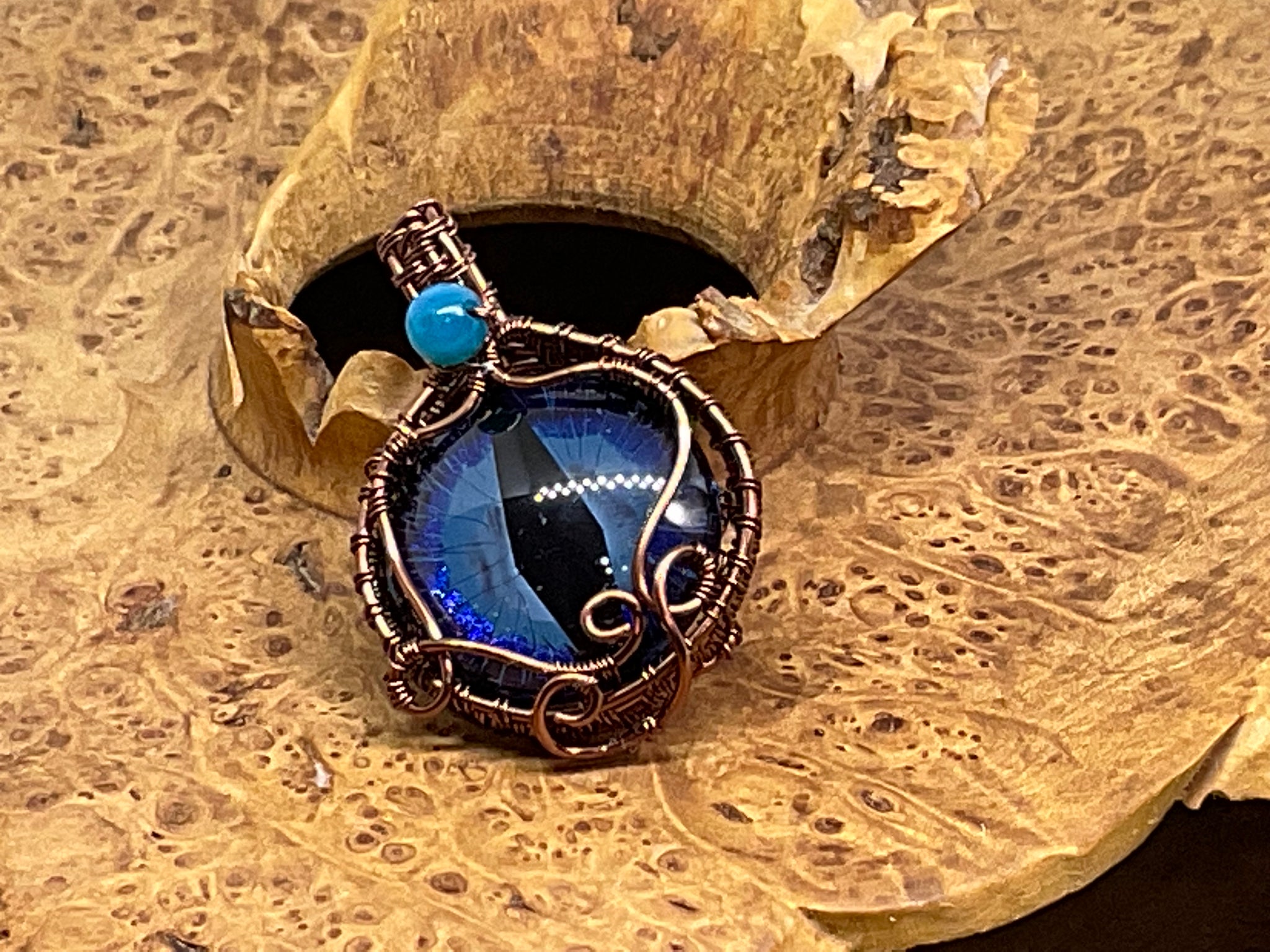 Blue Dragon Eye Pendant