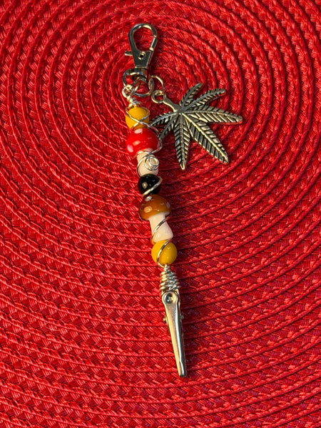 Forest Moon Mushroom Clip Necklace