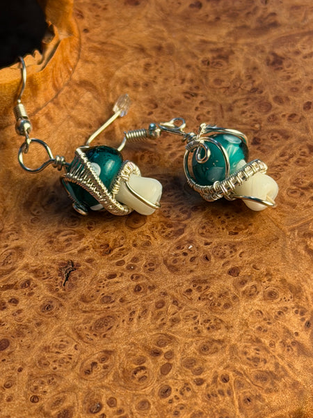 Moonlit Grove Mushroom Earrings