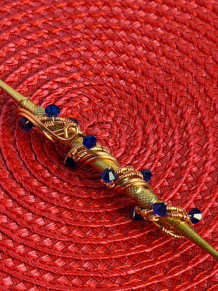 Crystal Wire Wrapped Manicure Tool, Cuticle Tool, Dab Tool