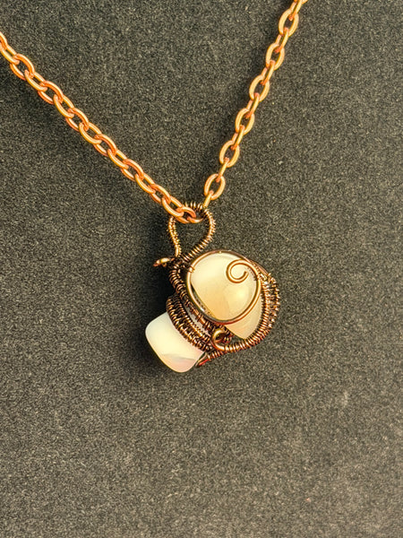 Enchanted Tranquility Lepidolite Mushroom Necklace, Lepidolite Mushroom Necklace, Lepidolite Mushroom Pendant