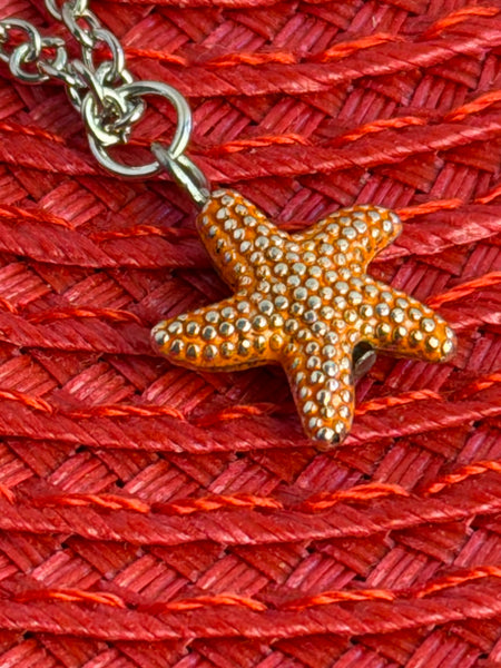 Minimalist Starfish Necklace, Silver Beach Charm Necklace, Delicate Ocean Inspired Gift for Her