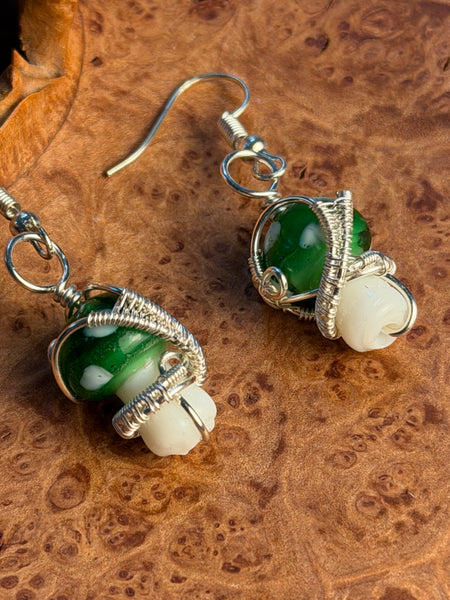 Moonlit Grove Mushroom Earrings