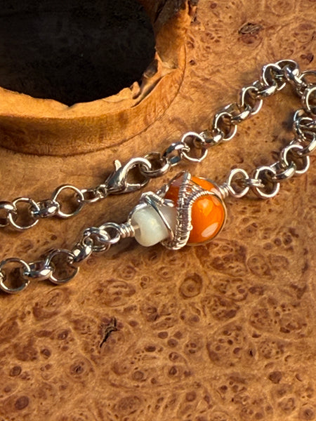 Moonlit Grove Mushroom Bracelet