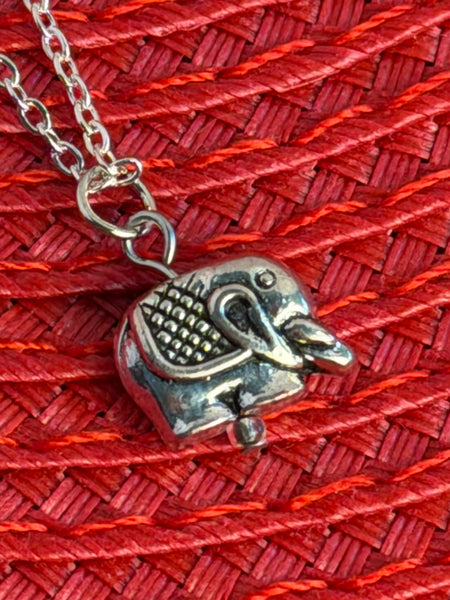 Lucky Elephant Minimalist Necklace, Elephant Necklace