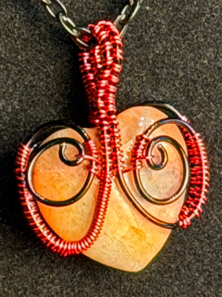 Wild Heart Wire Wrapped Gemstone Necklace