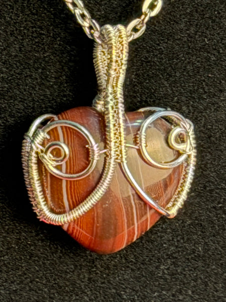 Wild Heart Wire Wrapped Gemstone Necklace