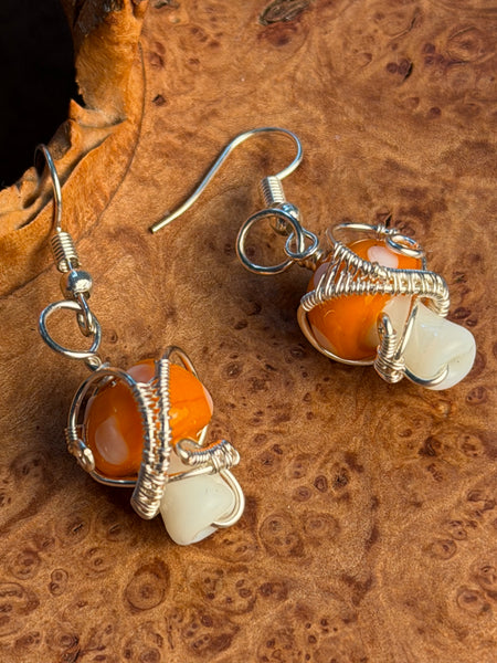 Moonlit Grove Mushroom Earrings