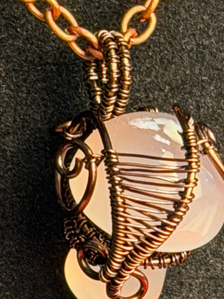 Moonlit Meadow Opalite Mushroom Necklace, Opalite Mushroom Necklace
