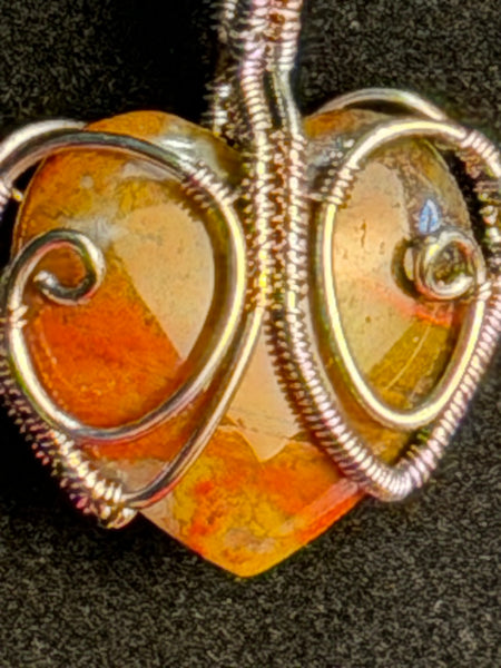 Wild Heart Wire Wrapped Gemstone Necklace