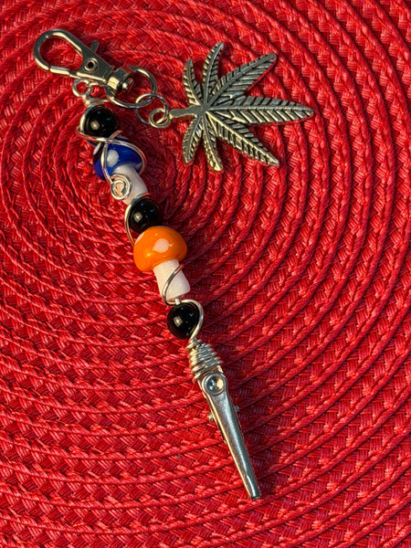 Forest Moon Mushroom Clip Necklace