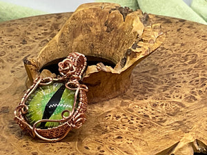 Green Dragon Eye Pendant