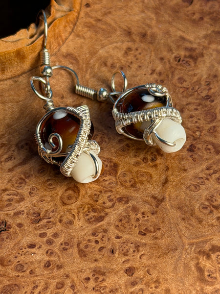 Moonlit Grove Mushroom Earrings