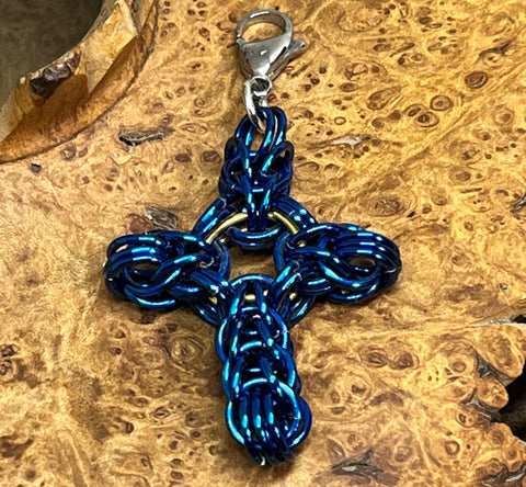 Chainmaille Celtic Cross Charms
