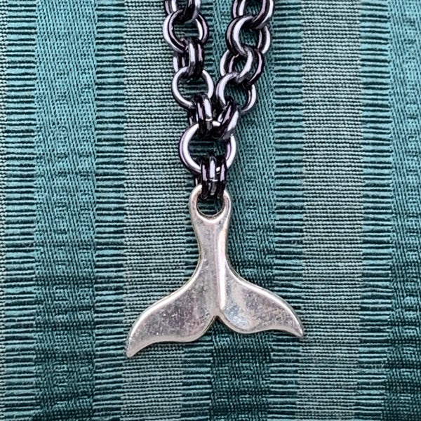 Whale Fluke Chainmaille Necklace