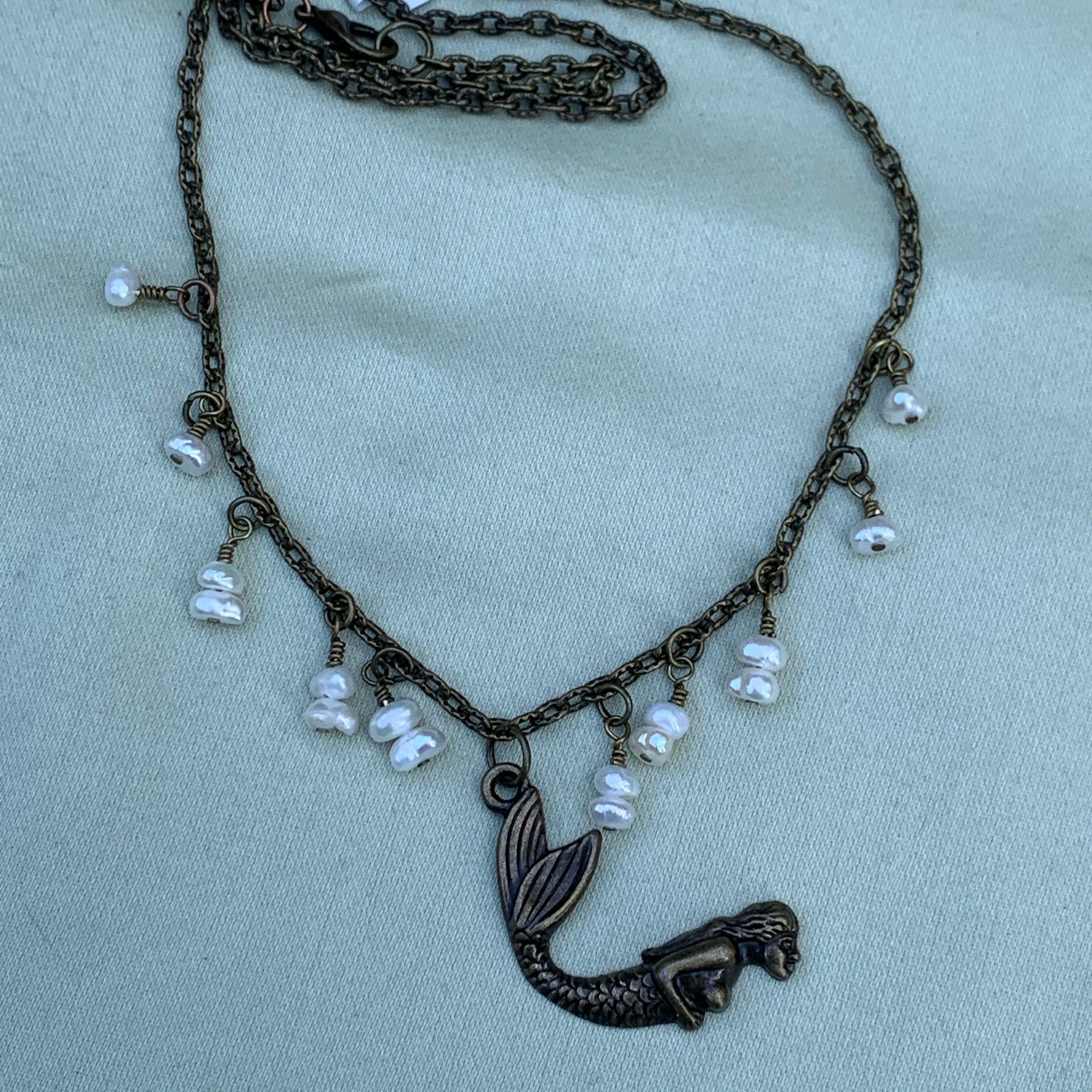 Mermaid with Pearls Necklace