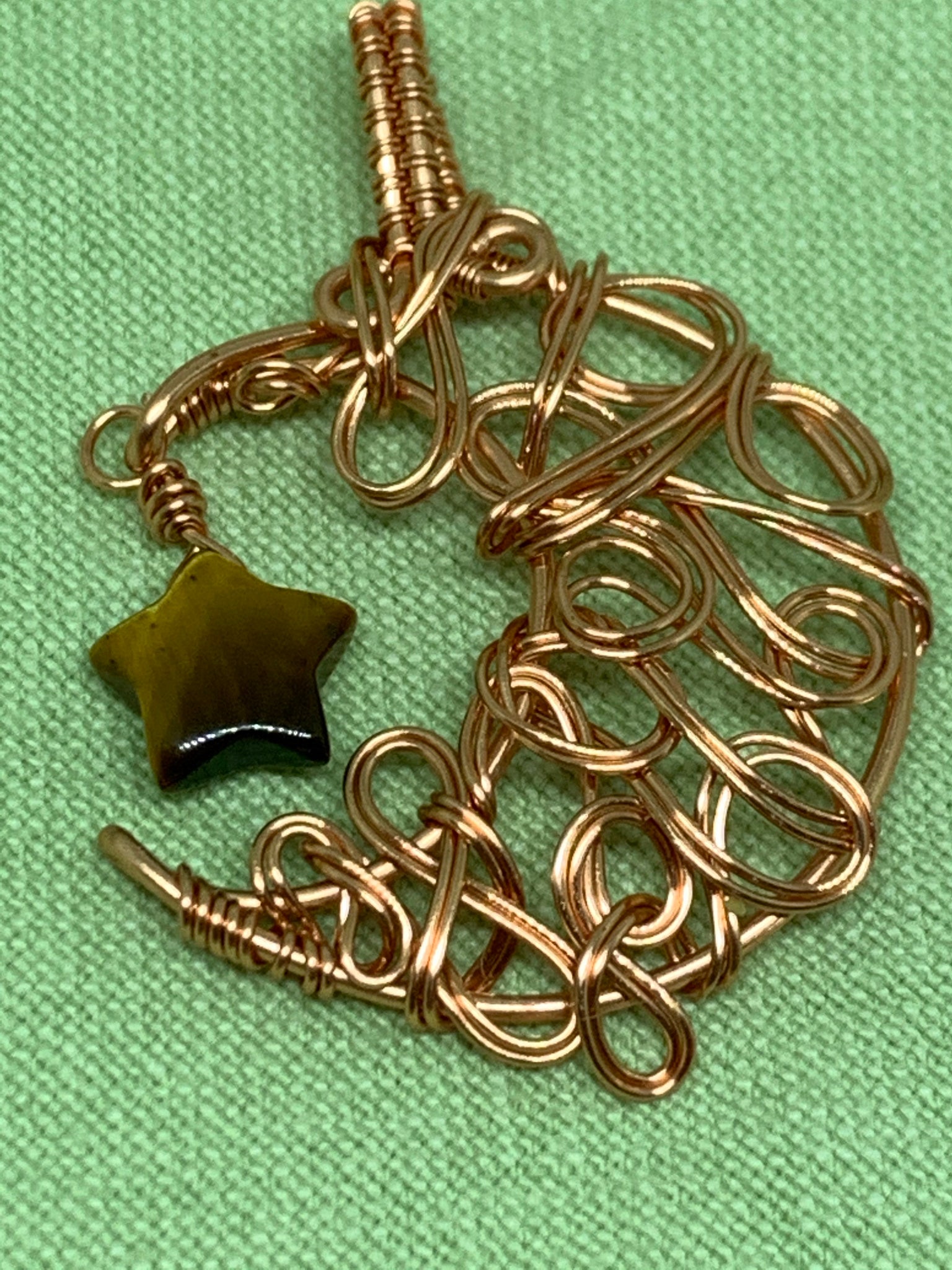 Crescent Moon and Star Pendant
