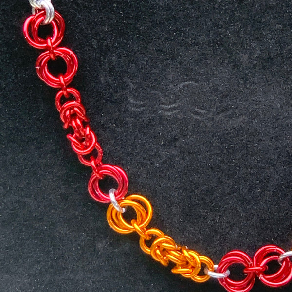 Morse Code Chainmaille Necklace