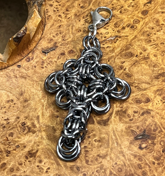 Chainmaille Celtic Cross Charms