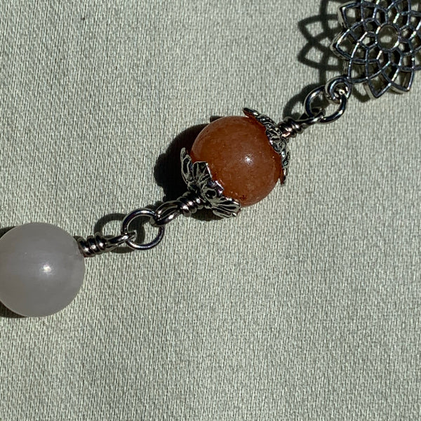 Red and Pink Aventurine Necklace